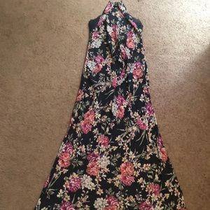 M&S Blue floral patterned nightgown size 8